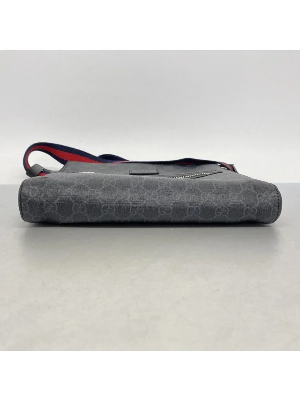 Gucci Shoulder Bag GG Supreme Black Silver